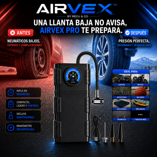 AIRVEX Pro by Recu & Co -  Inflador Portatil